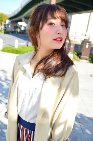 ロング カラー ヘアアレンジ 花井 啓好のヘアスタイル