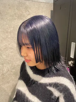 ミディアム カラー PANOLA下北沢 中川夢菜のヘアスタイル