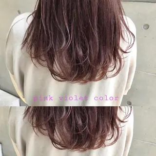 セミロング カラー CLUTCH天王寺 西藤遥河のヘアスタイル
