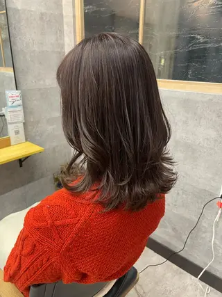 セミロング カラー 艶髪 🌸木下なつみのヘアスタイル