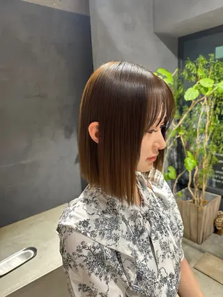 ミディアム 井手口 佑弥のヘアスタイル