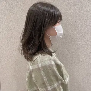 ミディアム カラー 🫧透明感カラー🫧 古川穂果のヘアスタイル