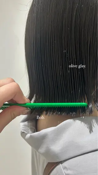 ショート カラー 👔ボブ﹨髪質改善 ストレート🩳ももかのヘアスタイル