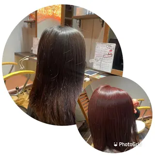 カラー バヤラー バイガルマーのヘアスタイル