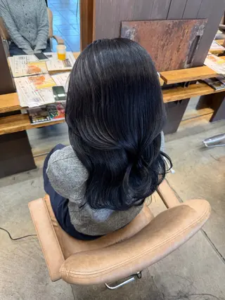 セミロング 美髪縮毛矯正/ 髪質改善/愛敬響のヘアスタイル