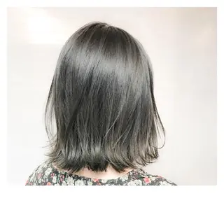 ミディアム カラー 髪質改善、縮毛矯正 店長浅野太郎のヘアスタイル