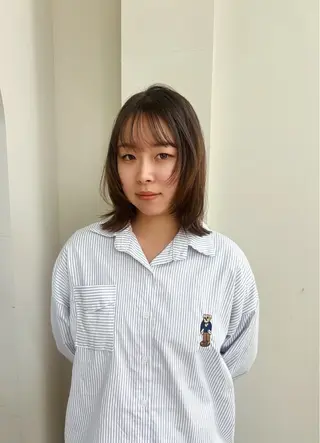 ミディアム 似合わせ/顔周り / レイヤーのヘアスタイル