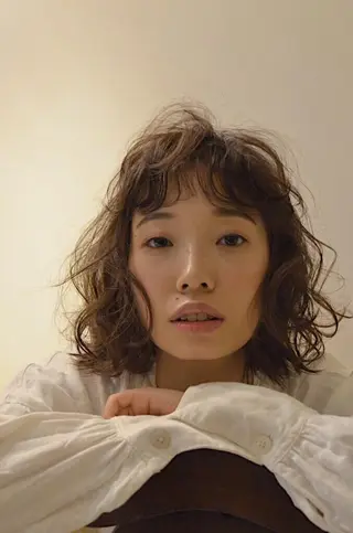 パーマ メンズパーマ、カラー 大募集村上莉奈のヘアスタイル