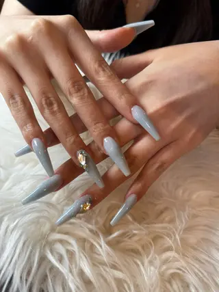 ロング LaLa Peach 崎原のネイルデザイン