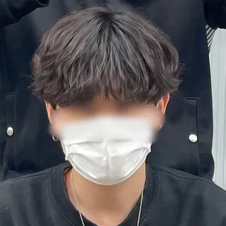 ショート パーマ メンズ 石井 光星のヘアスタイル