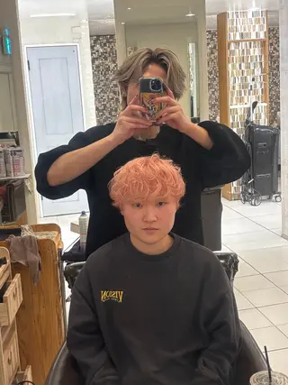 メンズ 郡山駅前美容師 真野目暉のヘアスタイル