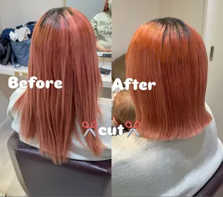 ロング 韓国レイヤー 🎀ダブルカラーのヘアスタイル