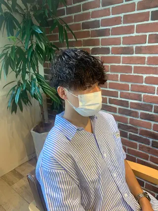 パーマ メンズ メンズパーマ&メンズ 縮毛矯正/平野/渋谷のヘアスタイル