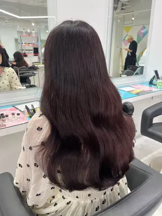 ロング カラー ガーリー♡女の子っぽ ヘア♡ピンクカラー♡のヘアスタイル