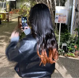ロング カラー ハードパーマ Rico💜のヘアスタイル