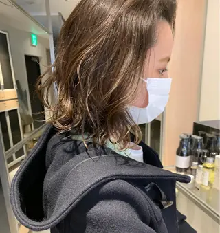 ミディアム 柔らか透け感カラー 🌿ムロヤリョウスケのヘアスタイル