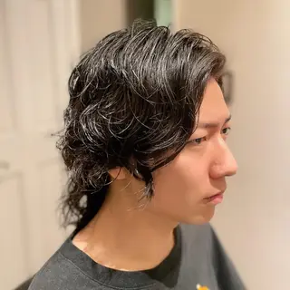セミロング パーマ メンズ ヨリソイhair salon所属・浦添メンズ 経験20年／のヘアスタイル
