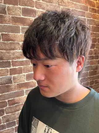 ショート パーマ メンズ 久木原 ゆりのヘアスタイル