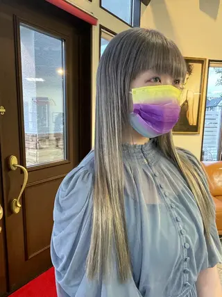 ロング カラー コレットヘアー 田中アヤノのヘアスタイル