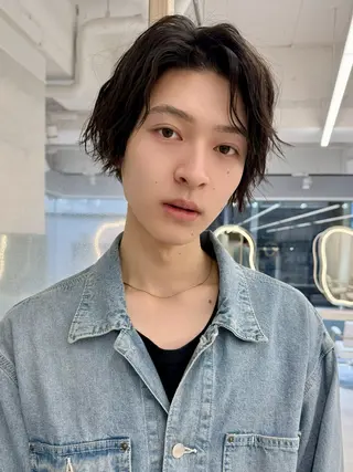 メンズ 三鷹で1番ショート ボブをカットする新谷のヘアスタイル