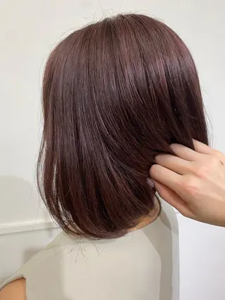 ミディアム カラー 吉野 瑳桜のヘアスタイル