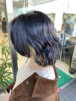 セミロング カラー 高坂 優花のヘアスタイル