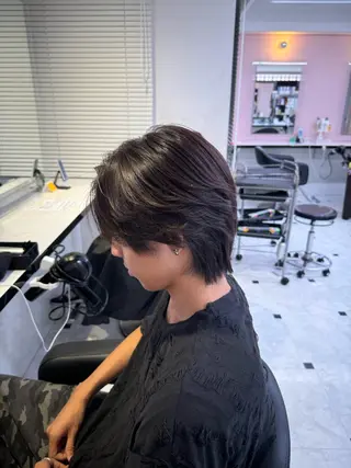 カラー メンズ メンズ特化/上野 暖色カラー ダイチのヘアスタイル