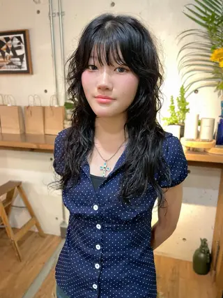 ロング パーマ YUKI 新宿カット パーマ/カラーのヘアスタイル