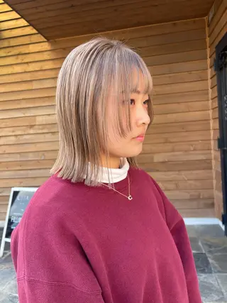 ミディアム 梶原 真帆のヘアスタイル