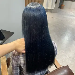 セミロング カラー Mimi🎀ブリーチ なし透明感 Ｗカラーのヘアスタイル