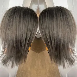 ミディアム カラー ギャルの革命児 秀斗のヘアスタイル