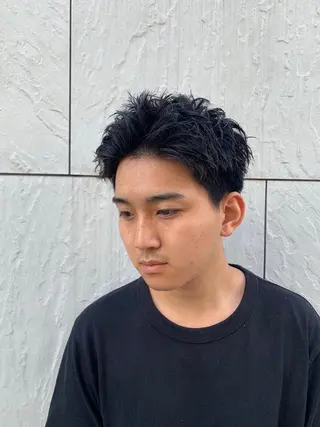 ショート メンズ メンズパーマ名人 TAKUMAのヘアスタイル