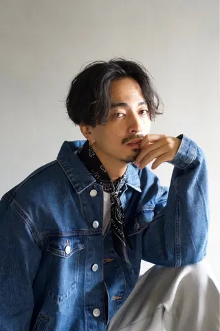 パーマ メンズ 丹 海空斗のヘアスタイル