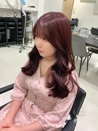 ロング カラー 💖ブリーチなし透明 感💖ASAHIのヘアスタイル