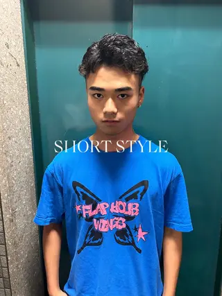 ショート パーマ メンズ 💈メンズ短髪特化 ✂︎伊藤大輝💈のヘアスタイル