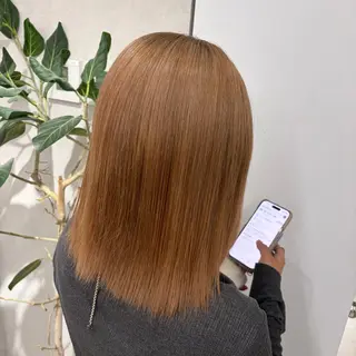 ミディアム 結べるレイヤーカット /カラー/あさかのヘアスタイル