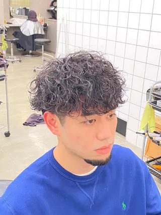 ショート パーマ メンズ特化 水口湧太のヘアスタイル