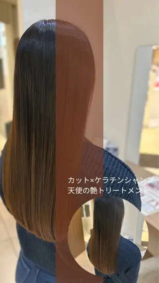 ロング 縮毛矯正/髪質改善/ 艶髪ササキナツミのヘアスタイル
