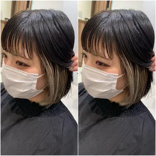 ミディアム カラー 全席個室 暖色カラー Zina松園優香🌸のヘアスタイル