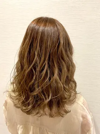 セミロング カラー オージュアソムリエ DAIKI⭐️のヘアスタイル