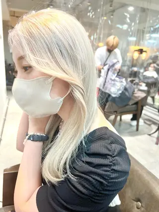 ロング カラー ヘアアレンジ 🌈インナーカラー ‘ショウマ’🌈のヘアスタイル
