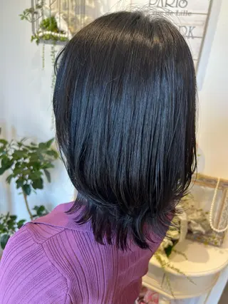 ミディアム 井上 美春のヘアスタイル