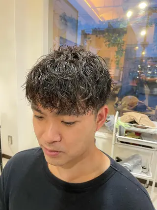パーマ メンズ 伊丹Pilina 山田のヘアスタイル