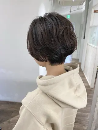 ショート パーマ ハイライト⭐️上野 高広のヘアスタイル