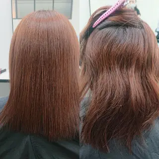 セミロング 😺Takako😺 髪質改善&縮毛矯正のヘアスタイル