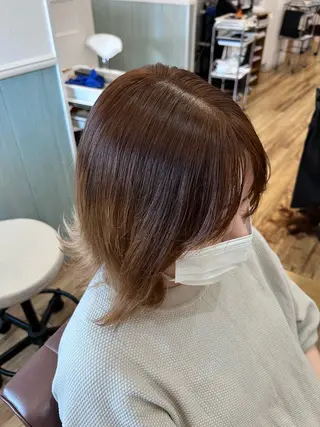 ミディアム カラー 🐰ハイトーンカラー 畠山 渡🐰のヘアスタイル