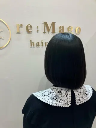 ショート カラー ヘアアレンジ キッズ 横浜関内髪質改善 re:Magoのヘアスタイル
