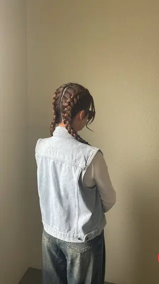 ヘアアレンジ 洛樹 /フェード/ ハイライト/パーマのヘアスタイル