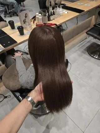 ロング カラー あかり/ 艶カラー/メンズのヘアスタイル