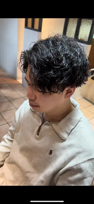 パーマ メンズ 朝3分でキマる 村上陸のヘアスタイル